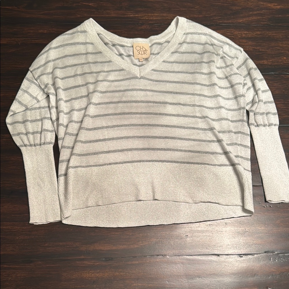 Chaser Women’s Striped Sweater Size Medium